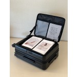 Extra-large capacity side-opening suitcase, quiet and expandable 20-inch carry-on flip-top trolley case for women, PC travel suitcase