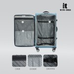 2025 Spring/Summer New Arrival: Large Capacity itluggage Oxford Cloth Soft 20mm Carry-on Travel Trolley Case