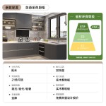 Official Gold Medal Kitchen Cabinet Custom Kitchen Cabinets, Household Integrated Quartz Stone Countertops, Whole House Customization, One-Piece Cooktop