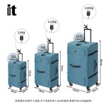 2025 Spring/Summer New Arrival: Large Capacity itluggage Oxford Cloth Soft 20mm Carry-on Travel Trolley Case