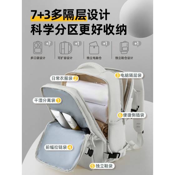 Men's Large Capacity Travel Backpack, 2026 New Style, Lightweight Backpack for Short Trips, Women's Luggage/Schoolbag